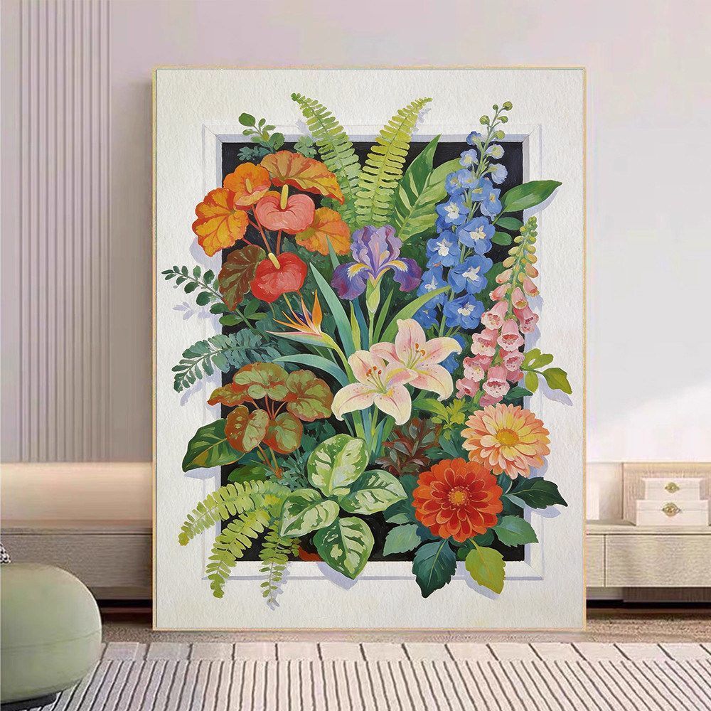 Floral Botanical Canvas Art Print Kalsten