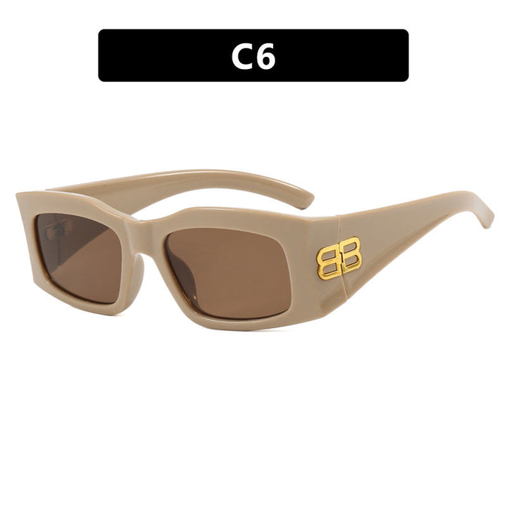Women's fashionable sunglasses with angular frame and polarized lenses Kalsten