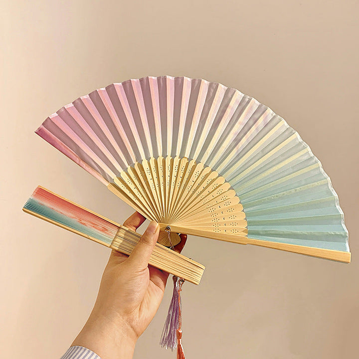 Hand fan made of high-quality paper and bamboo Kalsten