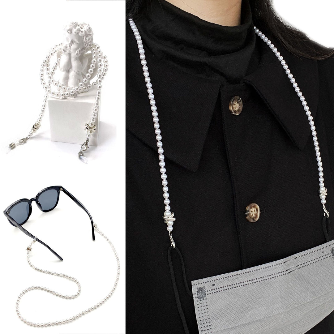 Elegant Pearl Beaded Eyewear Chain Kalsten