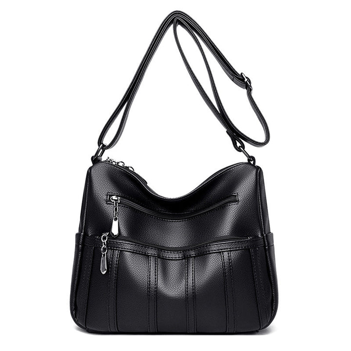 Elegant Textured Shoulder Bag Kalsten