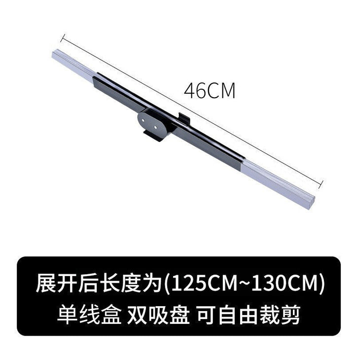 Unisex non-adjustable aluminum roof rack crossbar with double adjustable suction cups Kalsten
