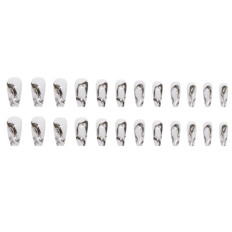 Marble Design Press-On Nail Extensions Kalsten