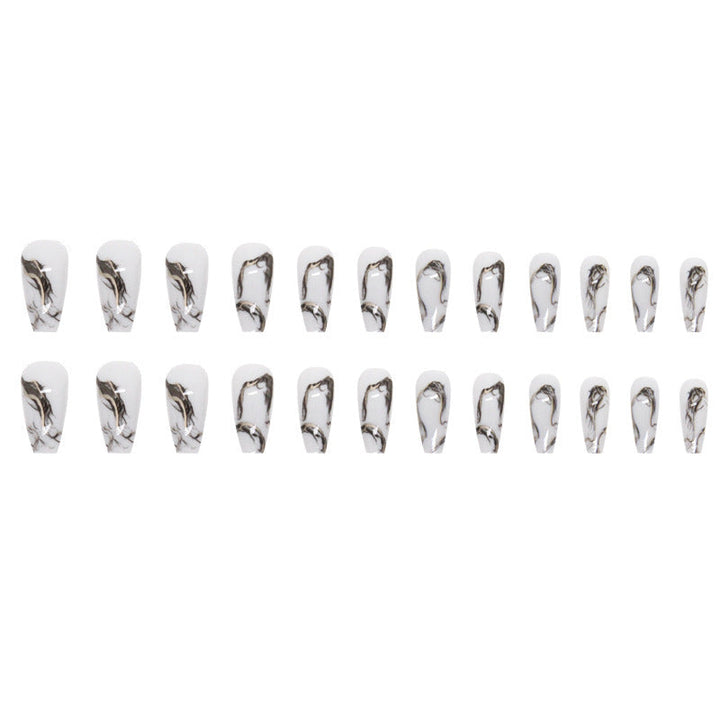 Marble Design Press-On Nail Extensions Kalsten