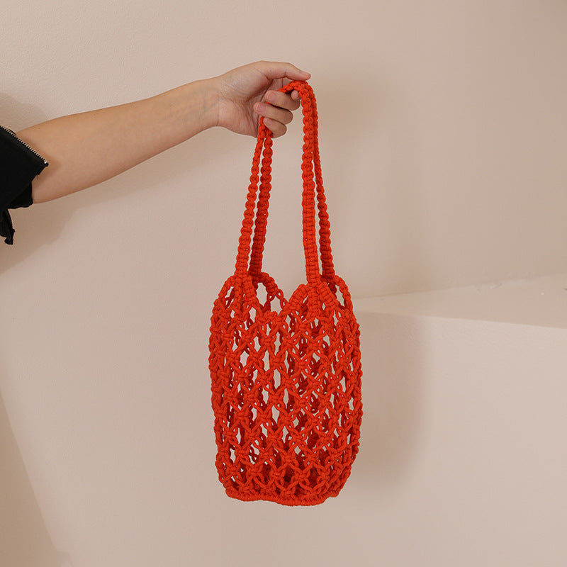 Macrame Tote Bag with Unique Lacing Kalsten