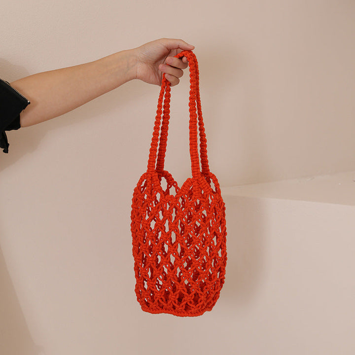 Macrame Tote Bag with Unique Lacing Kalsten