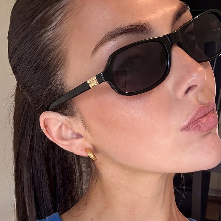 Ladies stylish fashionable sunglasses with golden accents Kalsten