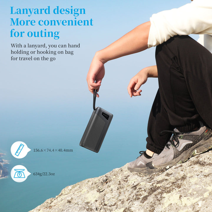 Powerful power bank with integrated LED lighting and fast charging function Kalsten