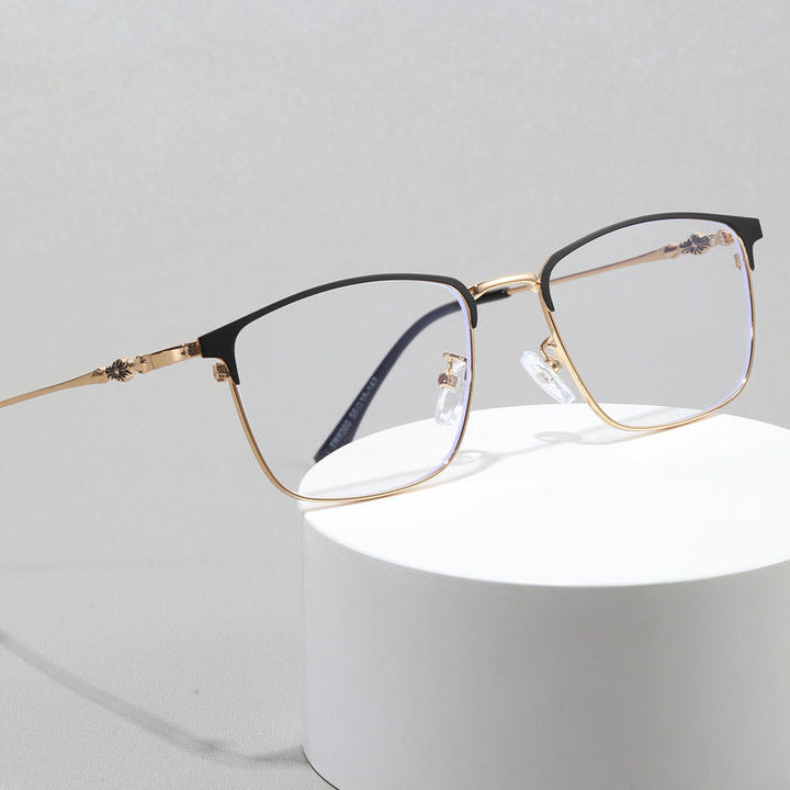 Ladies fashionable square glasses with elegant metal frame Kalsten