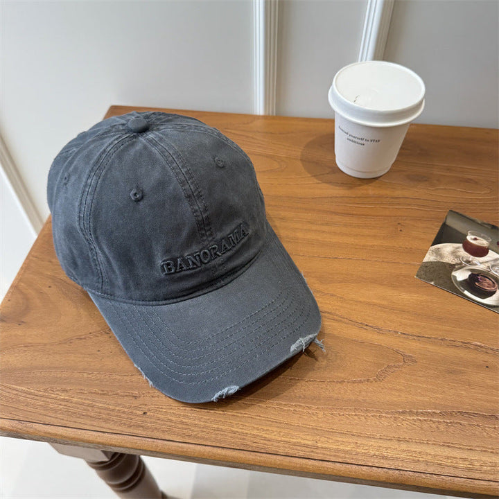 Men's Distressed Fabric Baseball Cap Kalsten