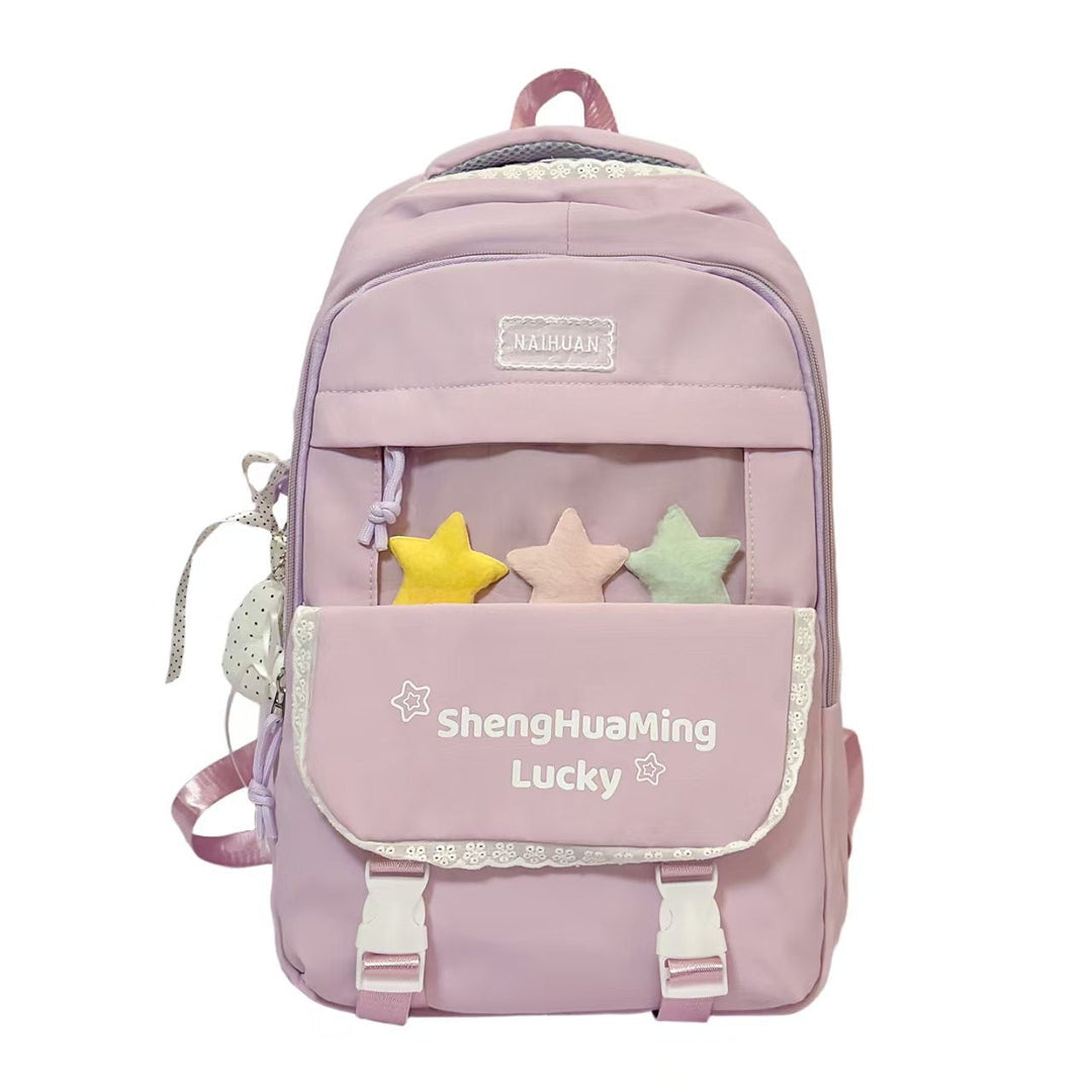 Playful Star-Embellished Backpack Kalsten