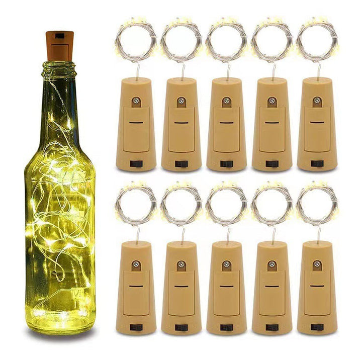 LED Bottle Stopper Fairy String Lights With Waterproof Battery Cap And Flexible Copper Wire Kalsten