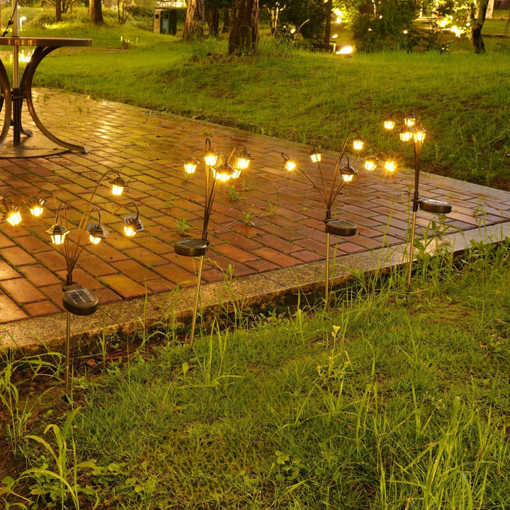 Decorative Solar Lantern Stake Lights Cluster For Garden Pathway Kalsten
