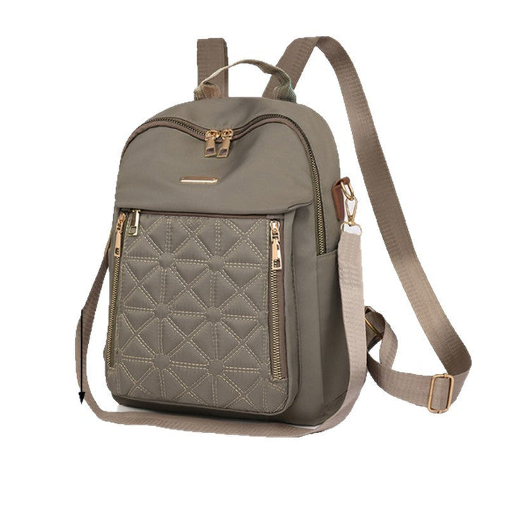 Stylish Quilted Nylon Backpack Kalsten