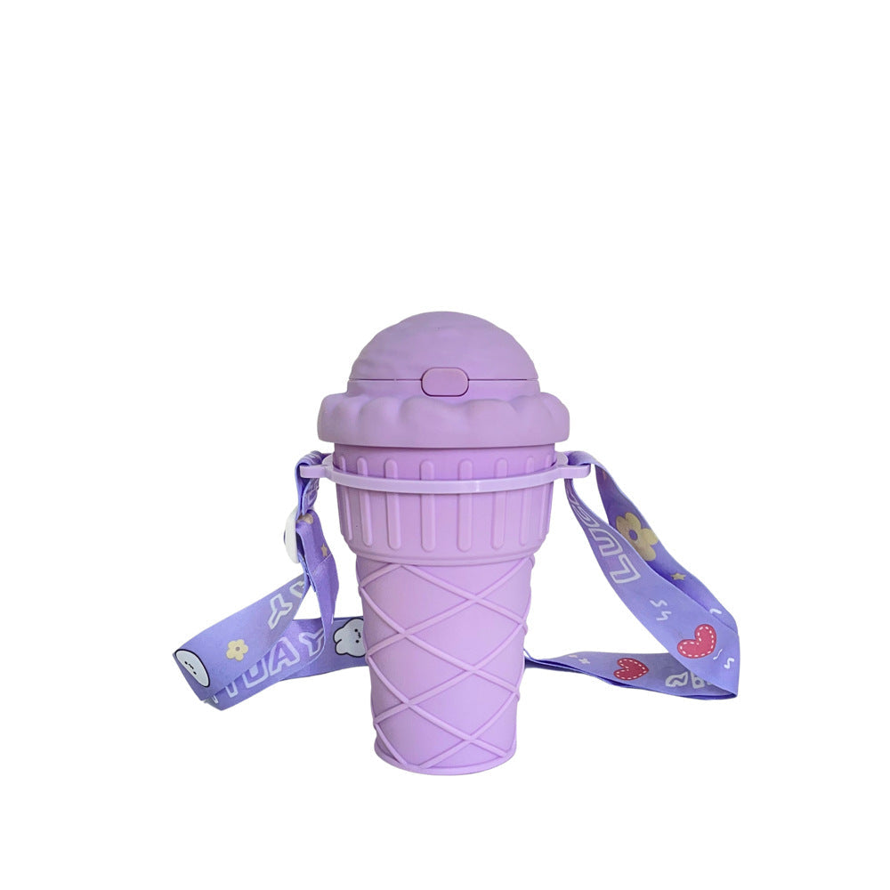Women's Creative Ice Cream Cup Drinking Bottle Kalsten