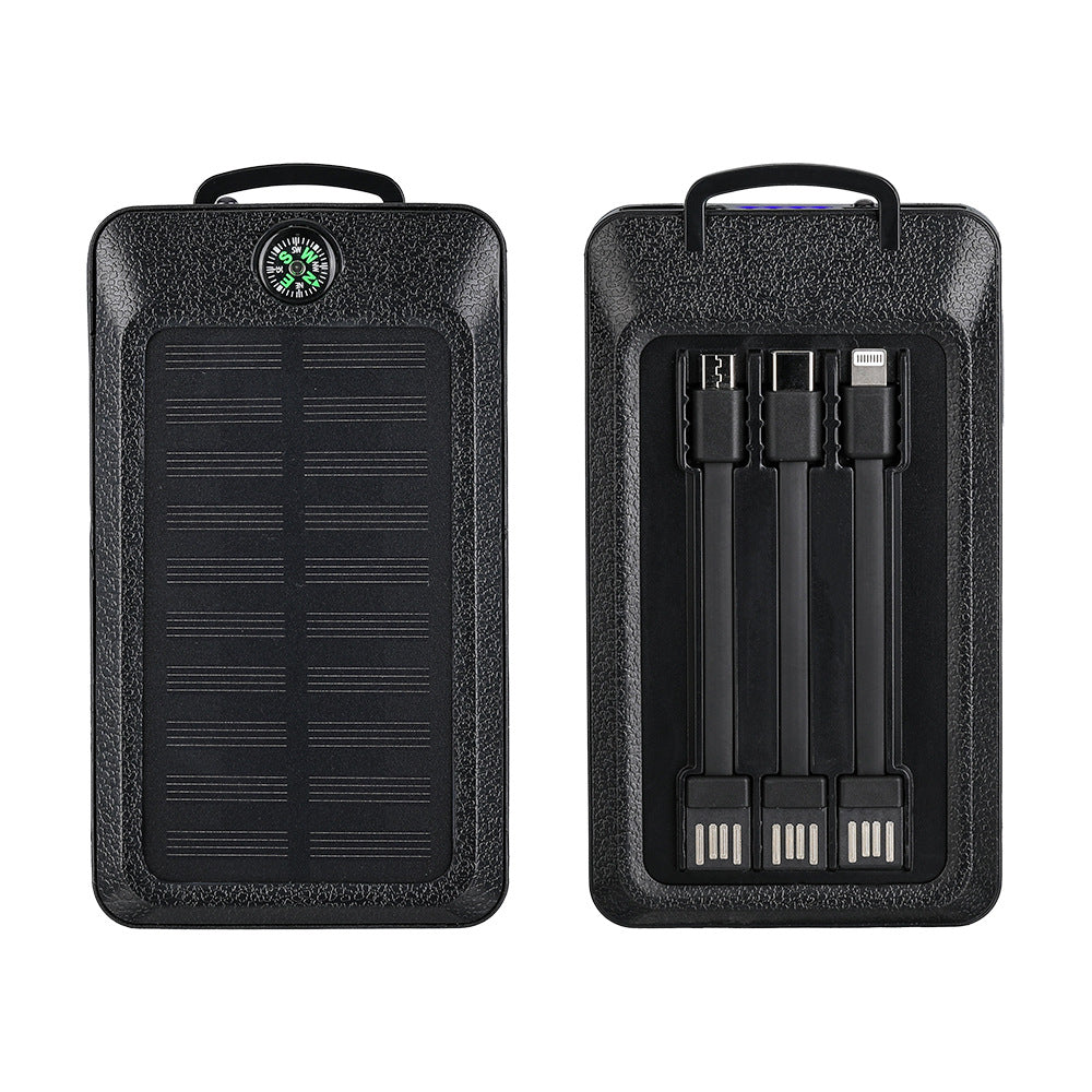 Portable power bank with integrated solar charging technology and multiple USB ports Kalsten