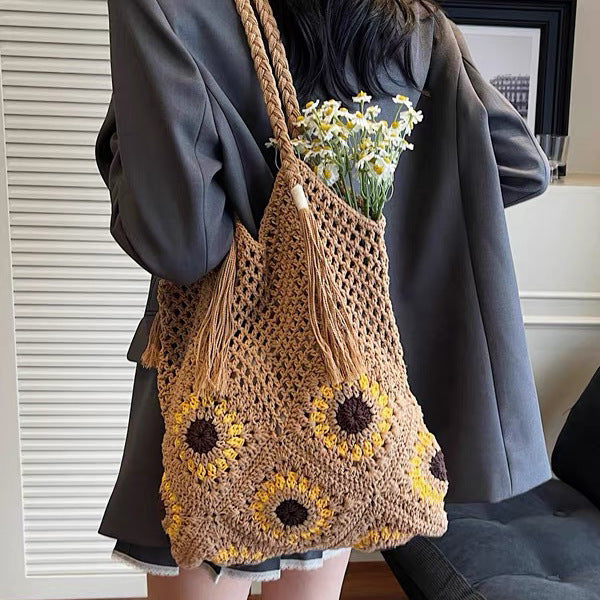 Leisure Beach Bag with Floral Details Kalsten