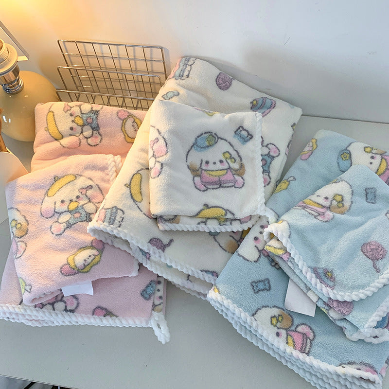 Cuddly blanket with playful animal motif Kalsten