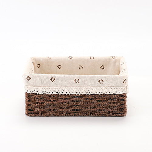 Rectangular Woven Storage Baskets Acalora