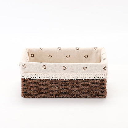 Rectangular Woven Storage Baskets Acalora
