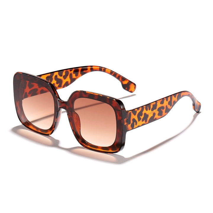 Women's square sunglasses with innovative transparent frame design Kalsten