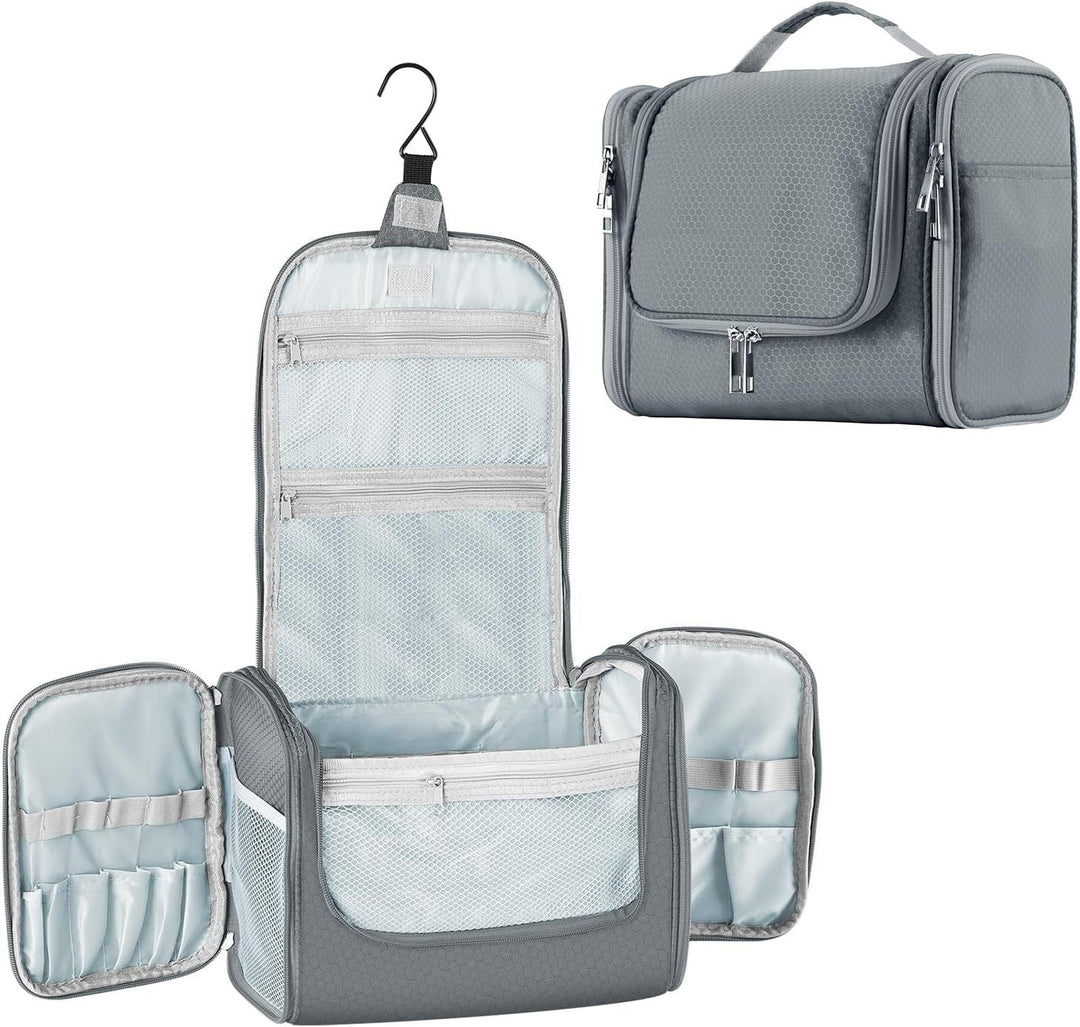 Cosmetic organizer with hooks and multiple compartments Kalsten