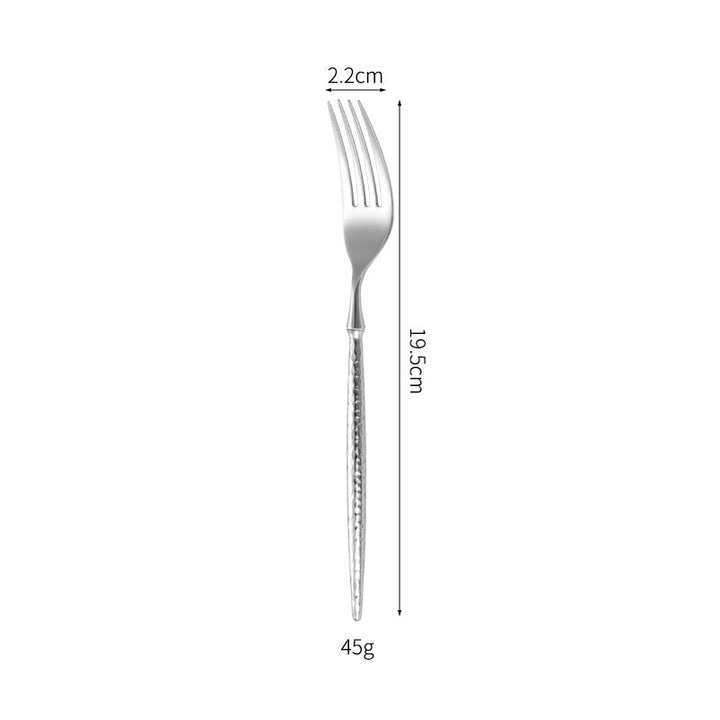 Elegant soup spoon with structured handle Kalsten