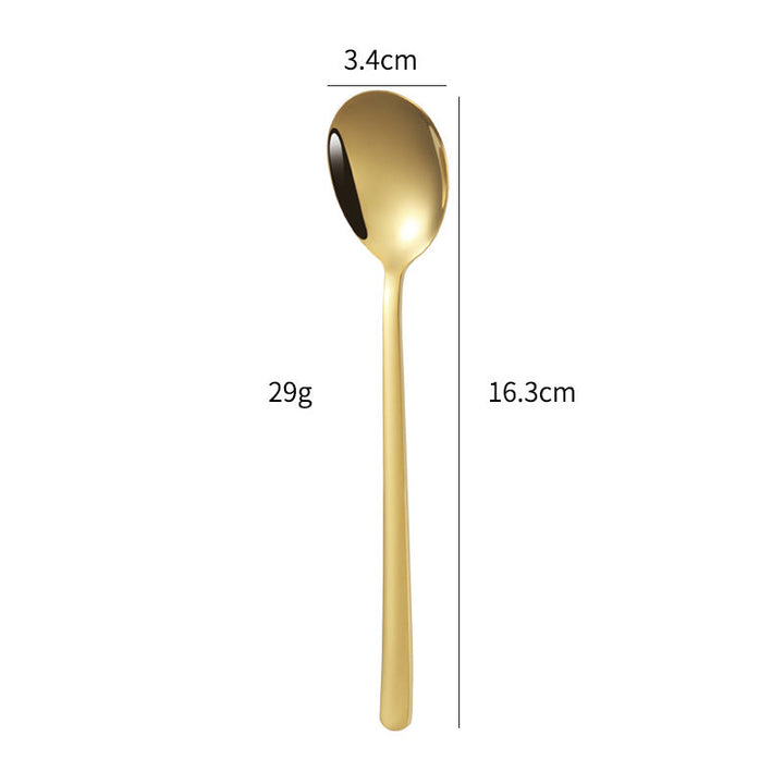 Elegant dessert spoon with luxurious golden surface Kalsten