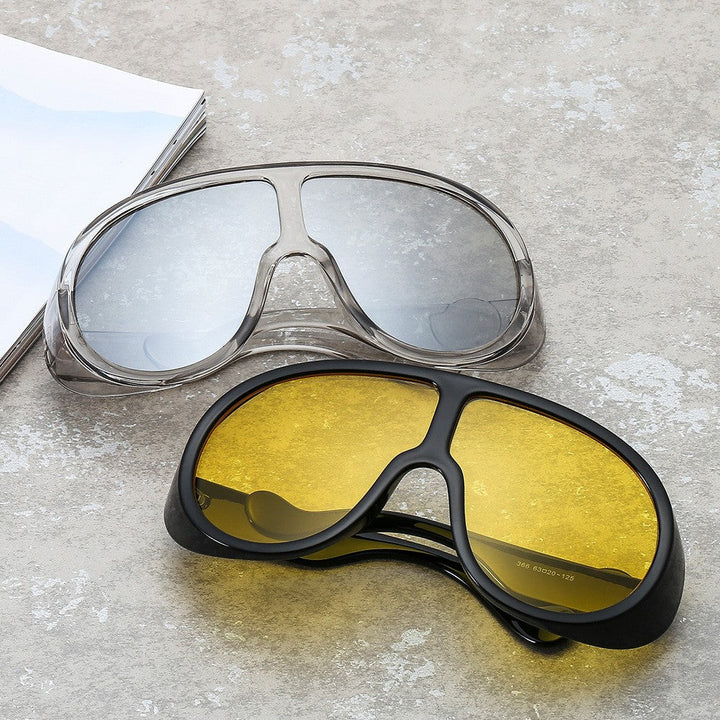 Women Sporty Oversized Sunglasses with Innovative Design Kalsten