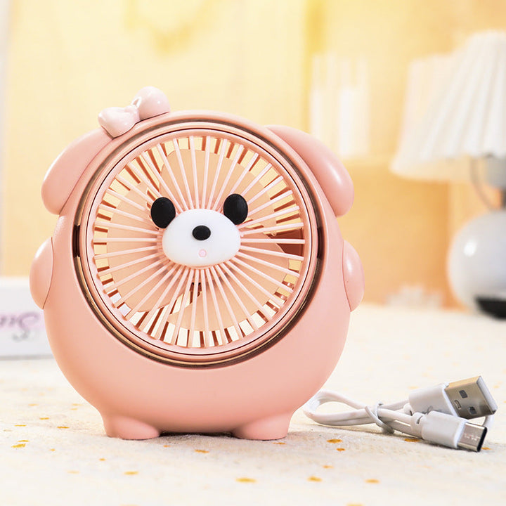 Cute Panda-Shaped Handheld Fan Kalsten