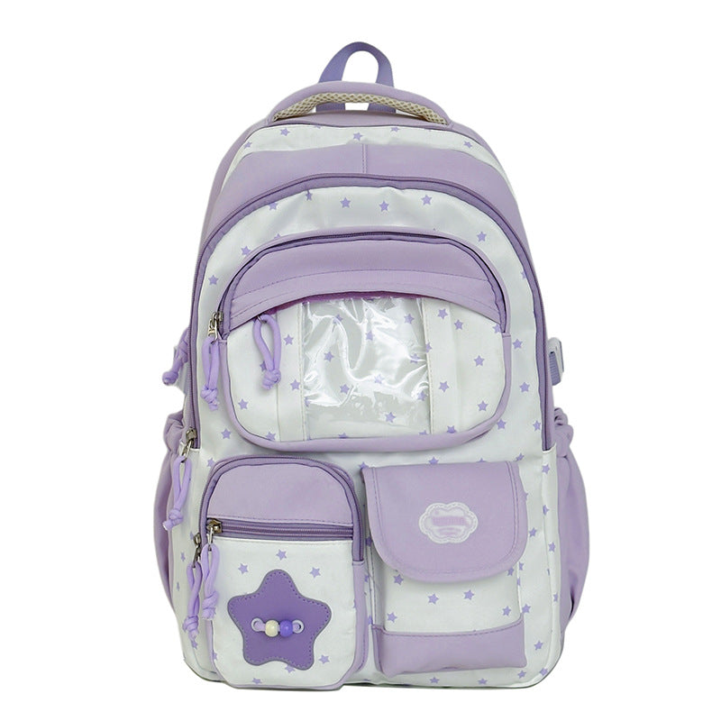 Kids' Starry Design School Backpack kalsten