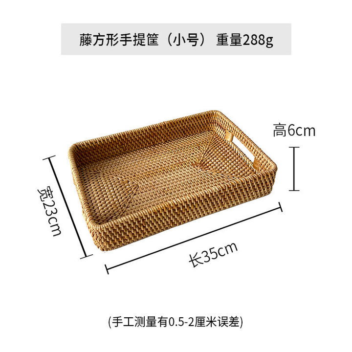 Ladies rectangular serving basket with practical handles Kalsten