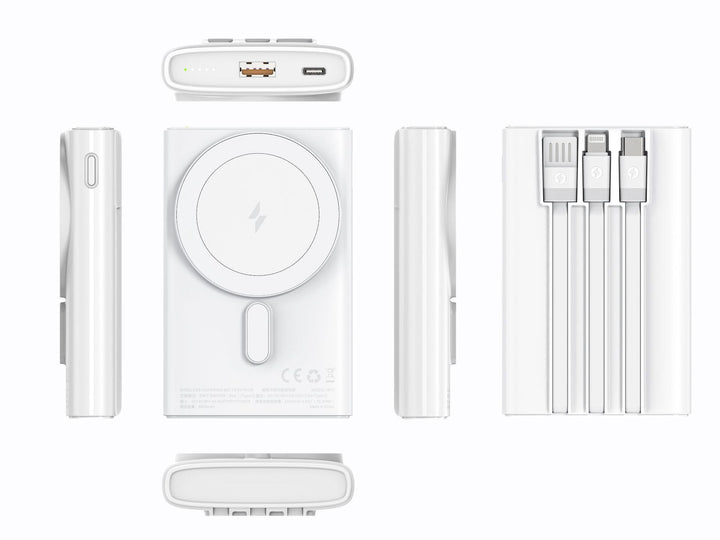 Portable high-performance power bank with integrated cable management Kalsten