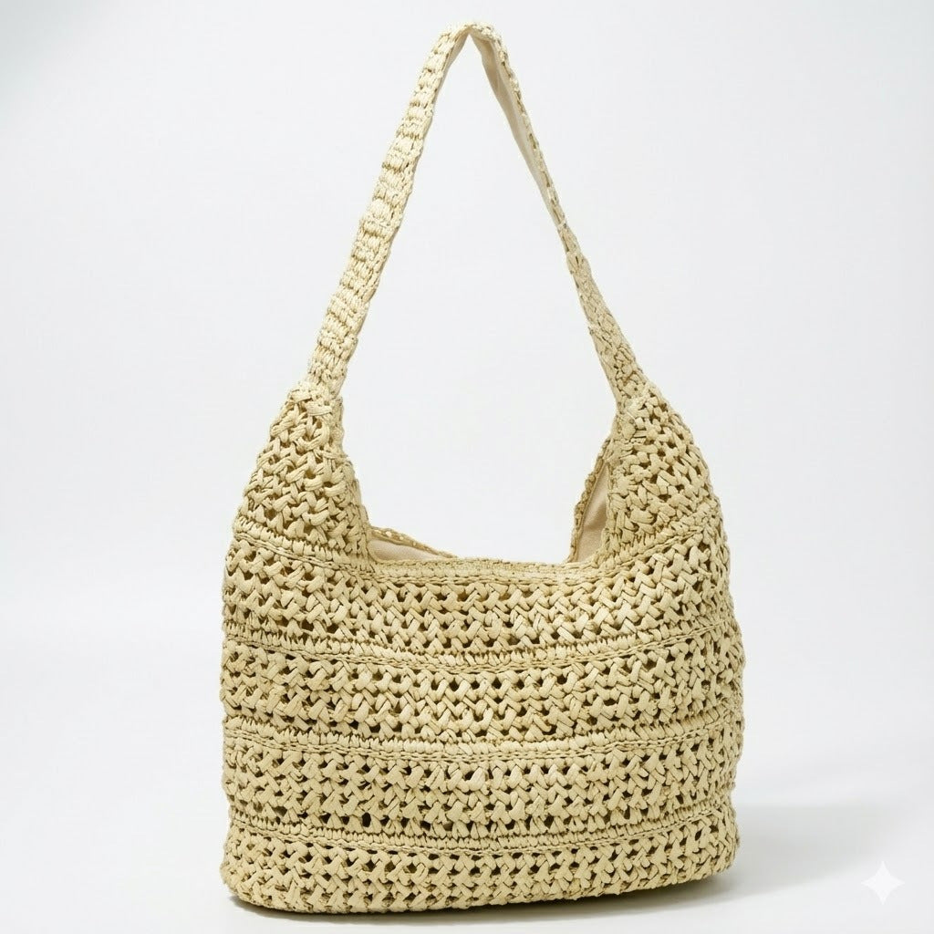 Hobo Bag Made of Hand-Knotted Material Kalsten