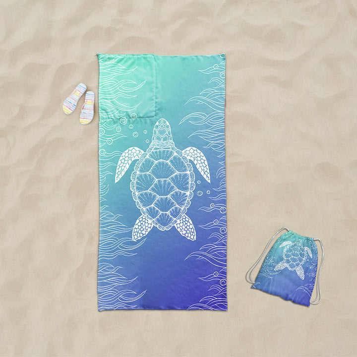 Beach towel with exclusive sea turtle motif Kalsten