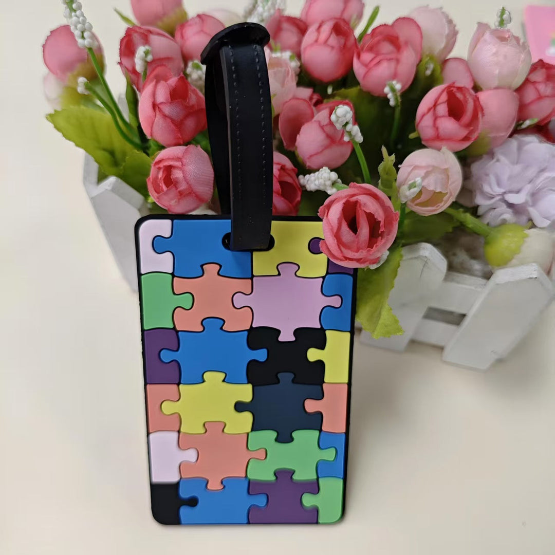 Unisex Luggage Tag in Creative Geometric Design Kalsten