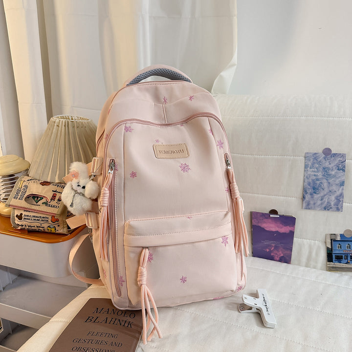 Elegant Floral Embroidered Backpack Kalsten