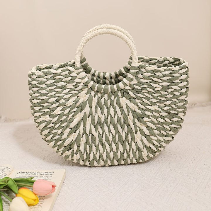 Stylish basket bag with round handle Kalsten
