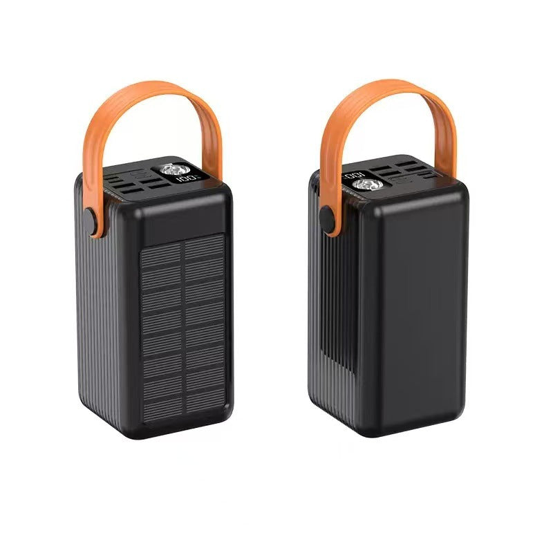 Portable Solar Power Bank with Integrated LED Light and Fast Charging Function Kalsten