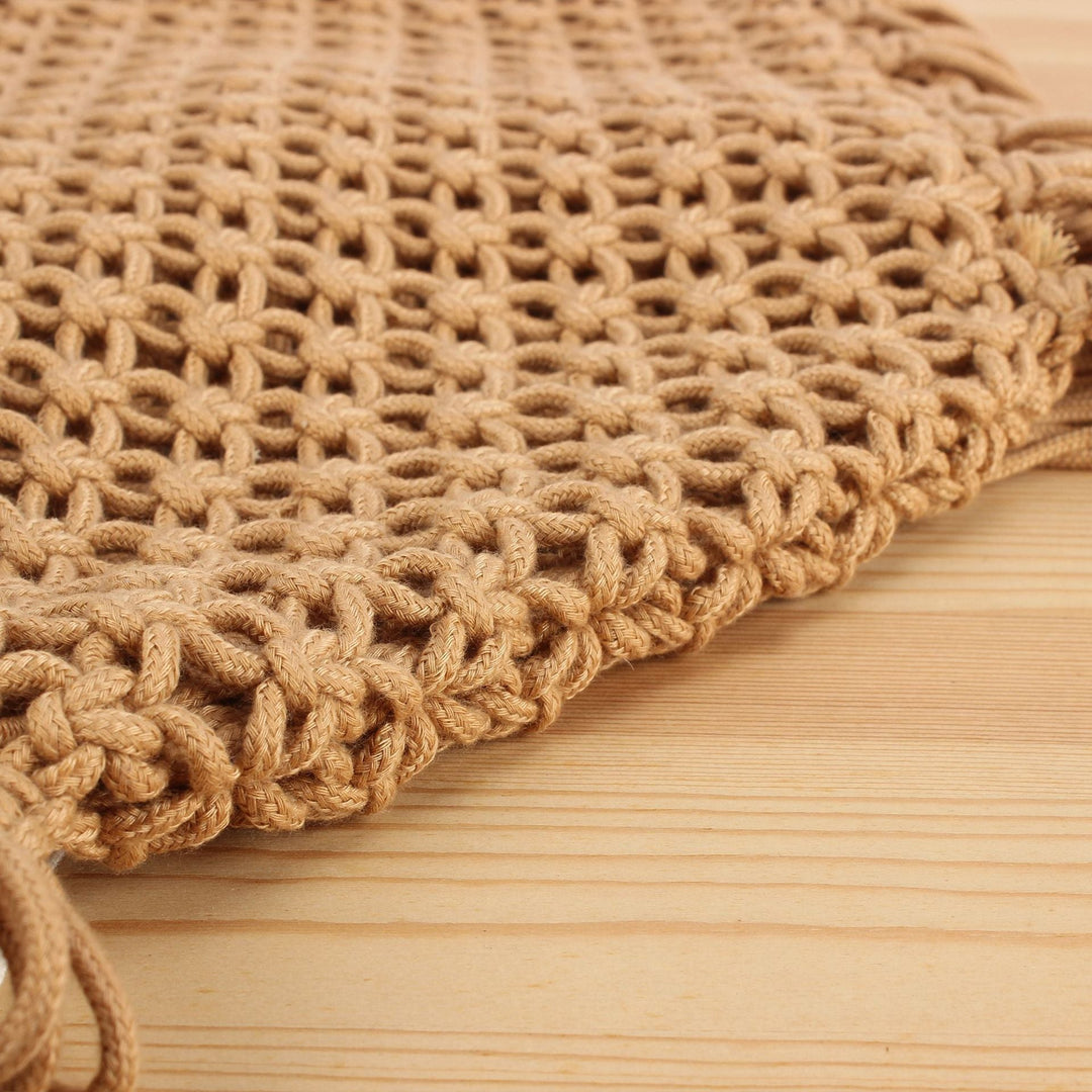 Large Macramé Shopping Basket Kalsten