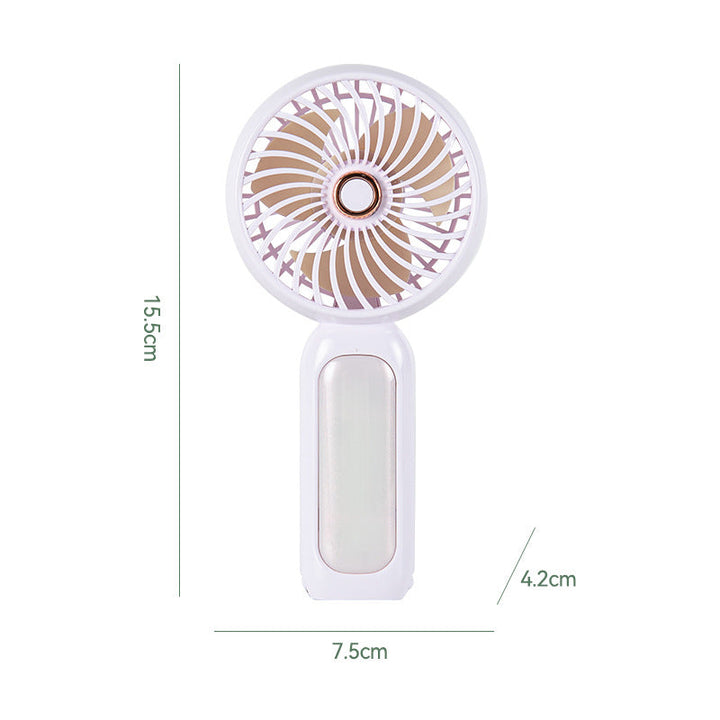 Women Portable Mini Hand Fan with LED Light Kalsten