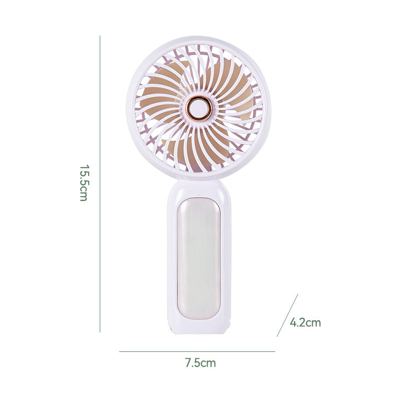 Ladies portable hand fan with ergonomic grip and rechargeable battery Kalsten
