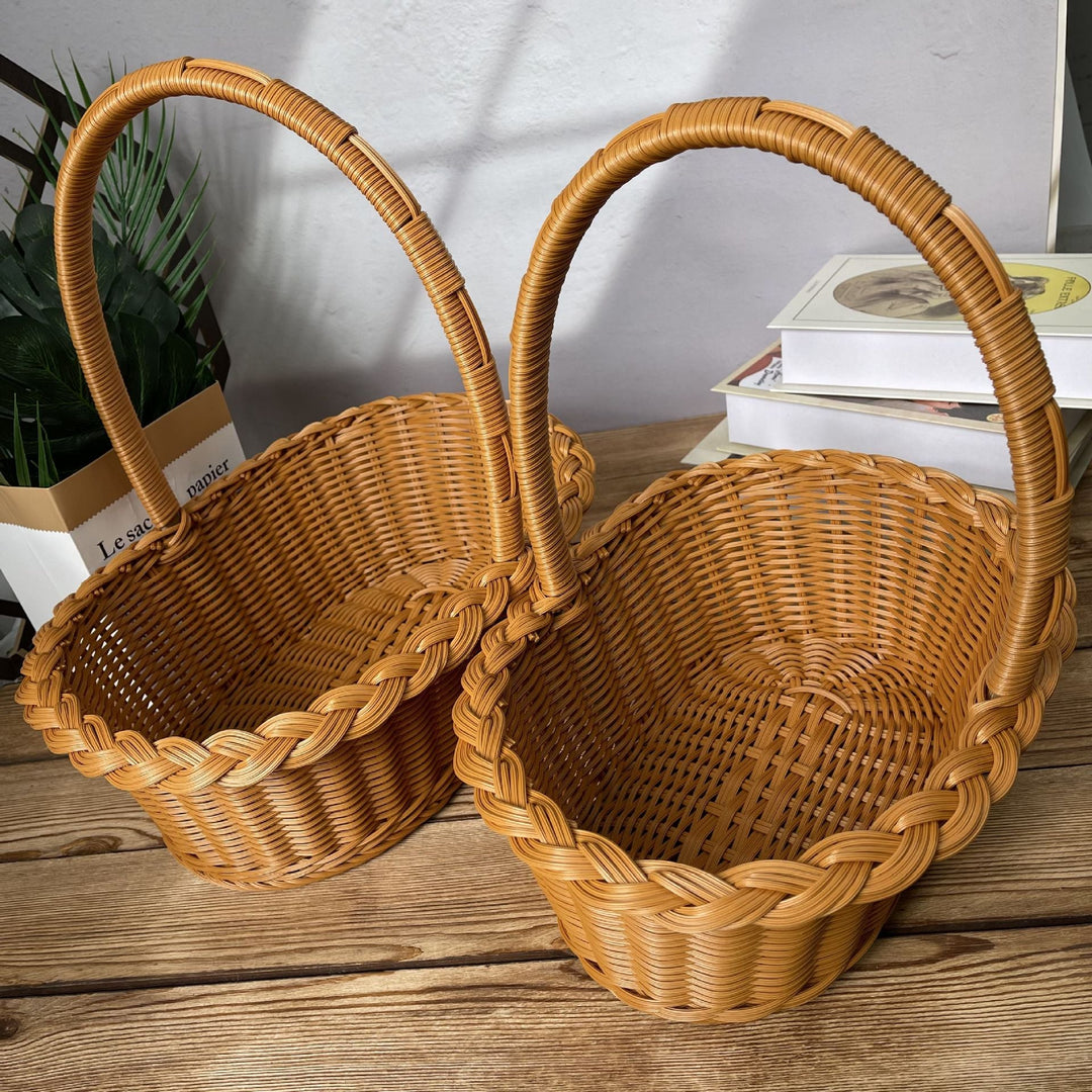 Ladies elegant braided shopping basket Kalsten
