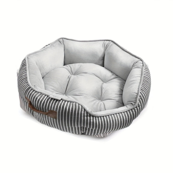 Octagonal Plush Dog Bed