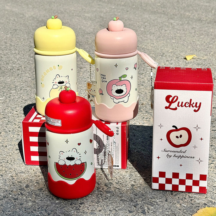 Women's water bottle with interactive fruit lid Kalsten