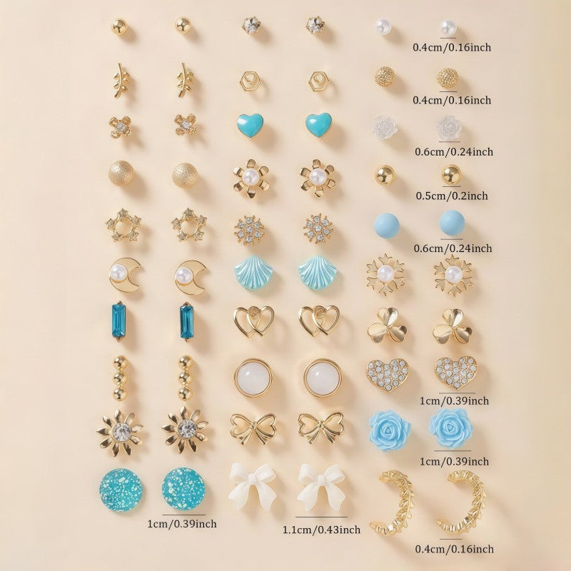 Sparkling Earrings Set Kalsten