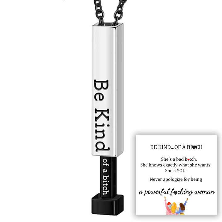 Kalsten | Be Kind...of a bi♡ch - Hidden Message Necklace