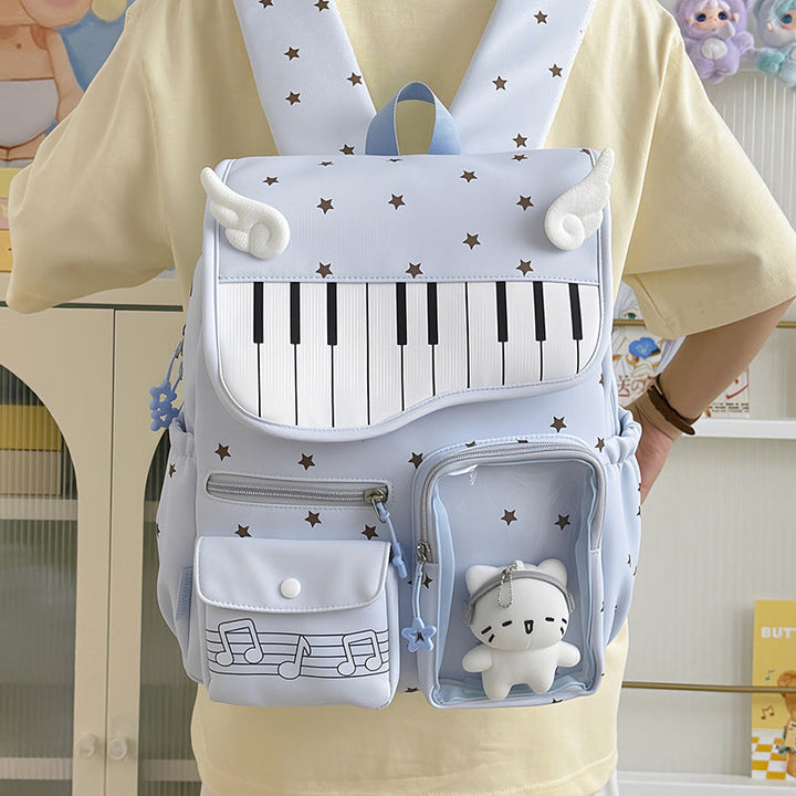 Piano-Themed Casual Backpack Kalsten