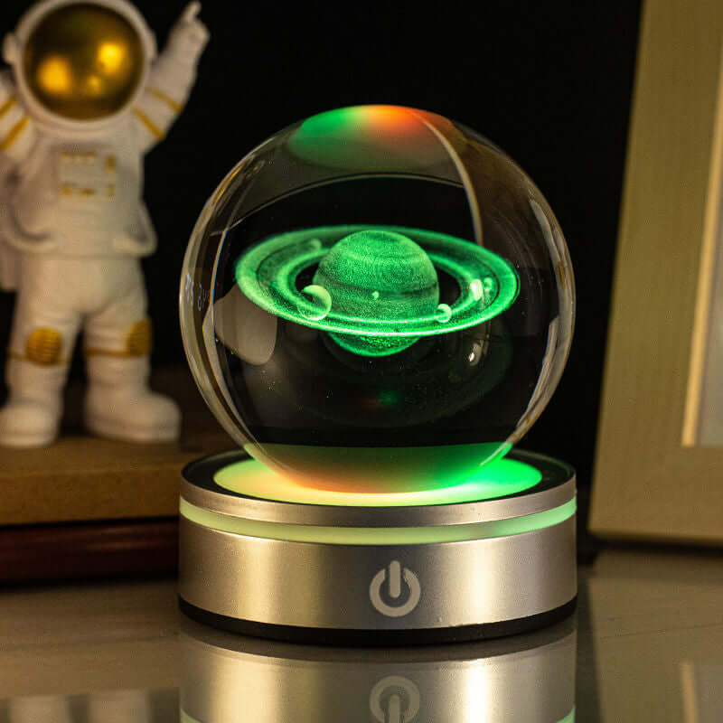 Creative 3D Inner Carving Luminous Crystal Ball Colorful Gradient Small Night Lamp Home Decorations Gifts Selection | Kalsten