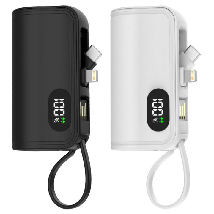 Portable power bank with multifunctional charging cable and digital display Kalsten